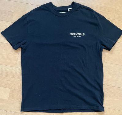 FEAR OF GOD Essentials Boxy Logo T-shirt "Black"