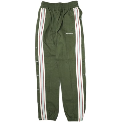 READYMADE レディメイド 日本製 SIDE SNAP TRACK PANTS VINTAGE US ARMY TENT SHELL テントシェル サイドスナップトラックパンツ 1 KHAKI リメイク 再構築 イージー ボトムス g15101
