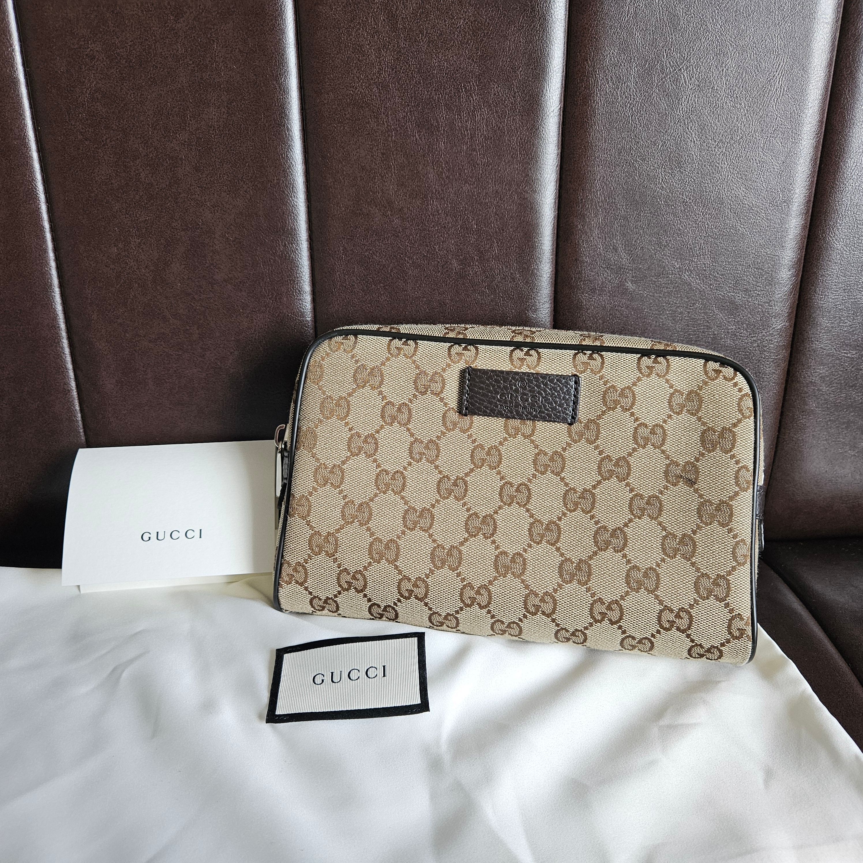 GUCCI GG Canvas Body Bag "Brown"