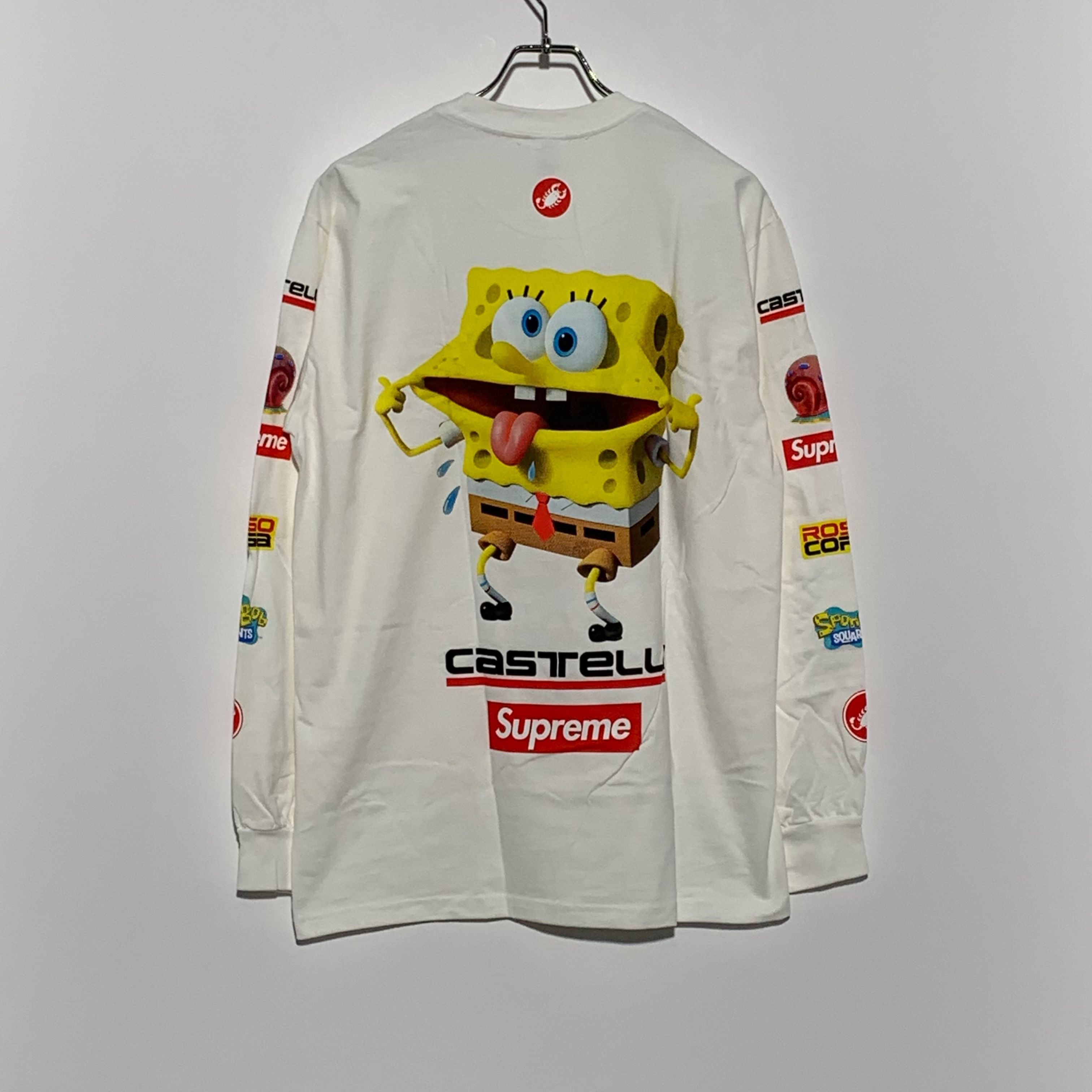 Supreme x SpongeBob Castelli Racing L/S Tee "White"