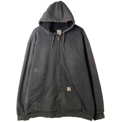 古着 カーハート Carhartt RAIN DEFENDER スウェットフルジップパーカー メンズXL相当/eaa632946