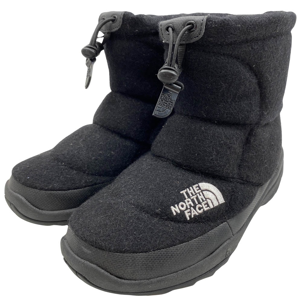 THE NORTH FACE ノースフェイス ブーツ NF51592 NUPTSE WOOL2 SHORT ヌプシ ウール ショート ブーツ ブーティー ブラック系 23cm【中古】