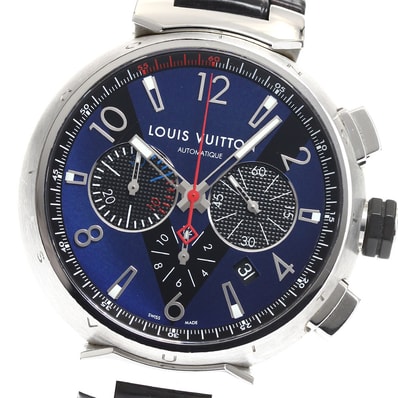 ルイ・ヴィトン タンブール クロノグラフ Q102V メンズ 【中古】