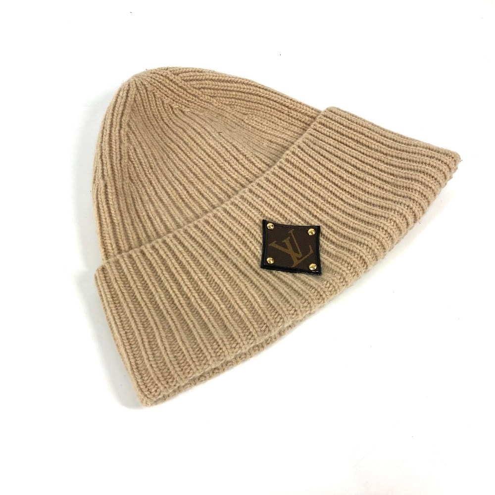 ルイヴィトン LOUIS VUITTON ボネ・LVビーニー M77290 ビーニー 帽子 ニット帽 ニットキャップ ニット帽 ウール ベージュ