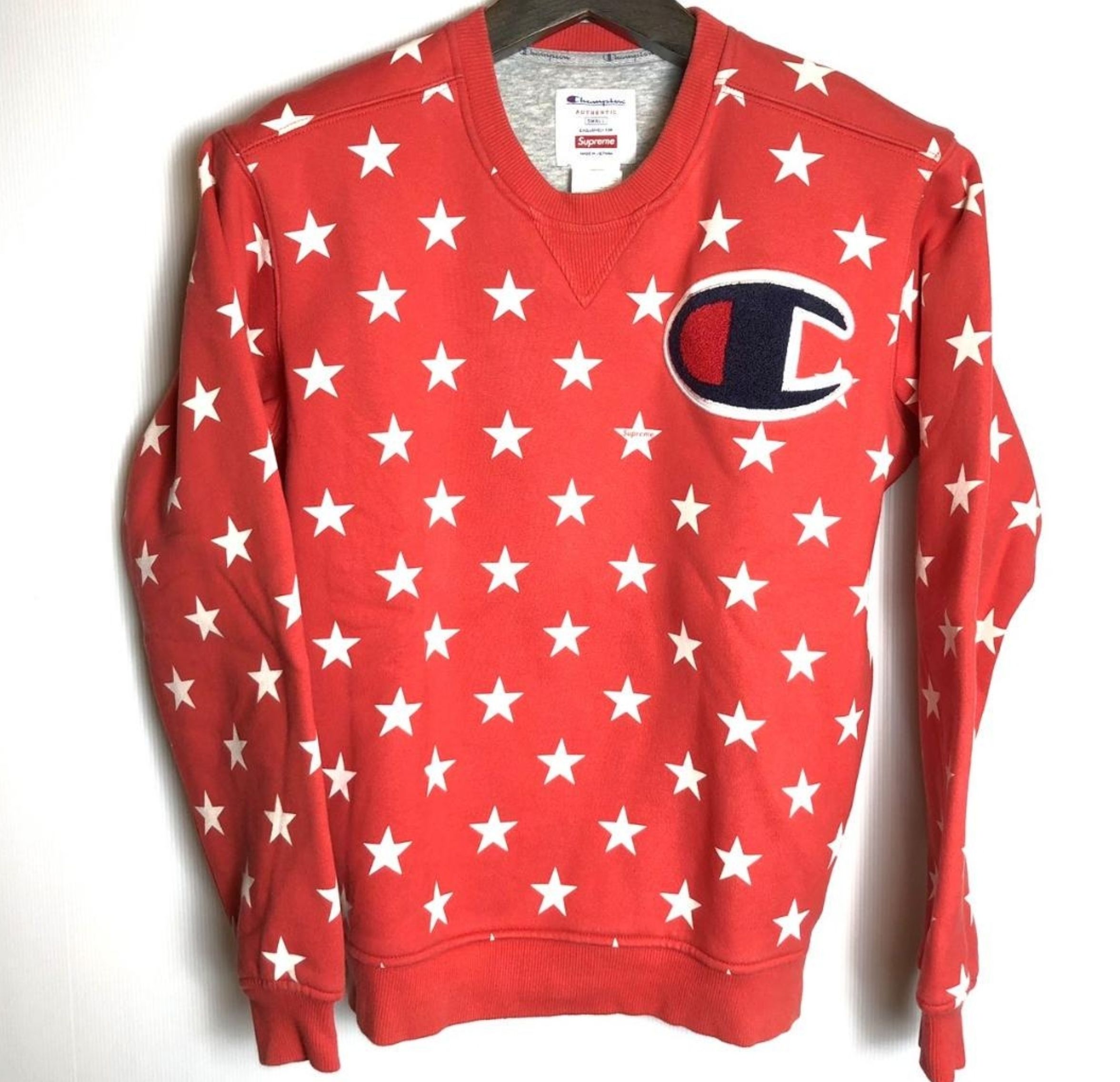 Supreme Champion 12AW Stars Crewneck 赤