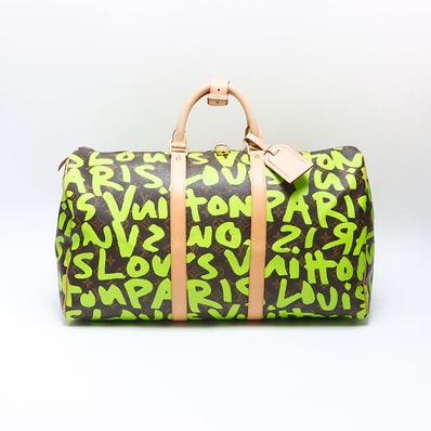ヴィトン LV 2009年製 モノグラム キーポル50 グラフィック ボストンバッグ【中古】