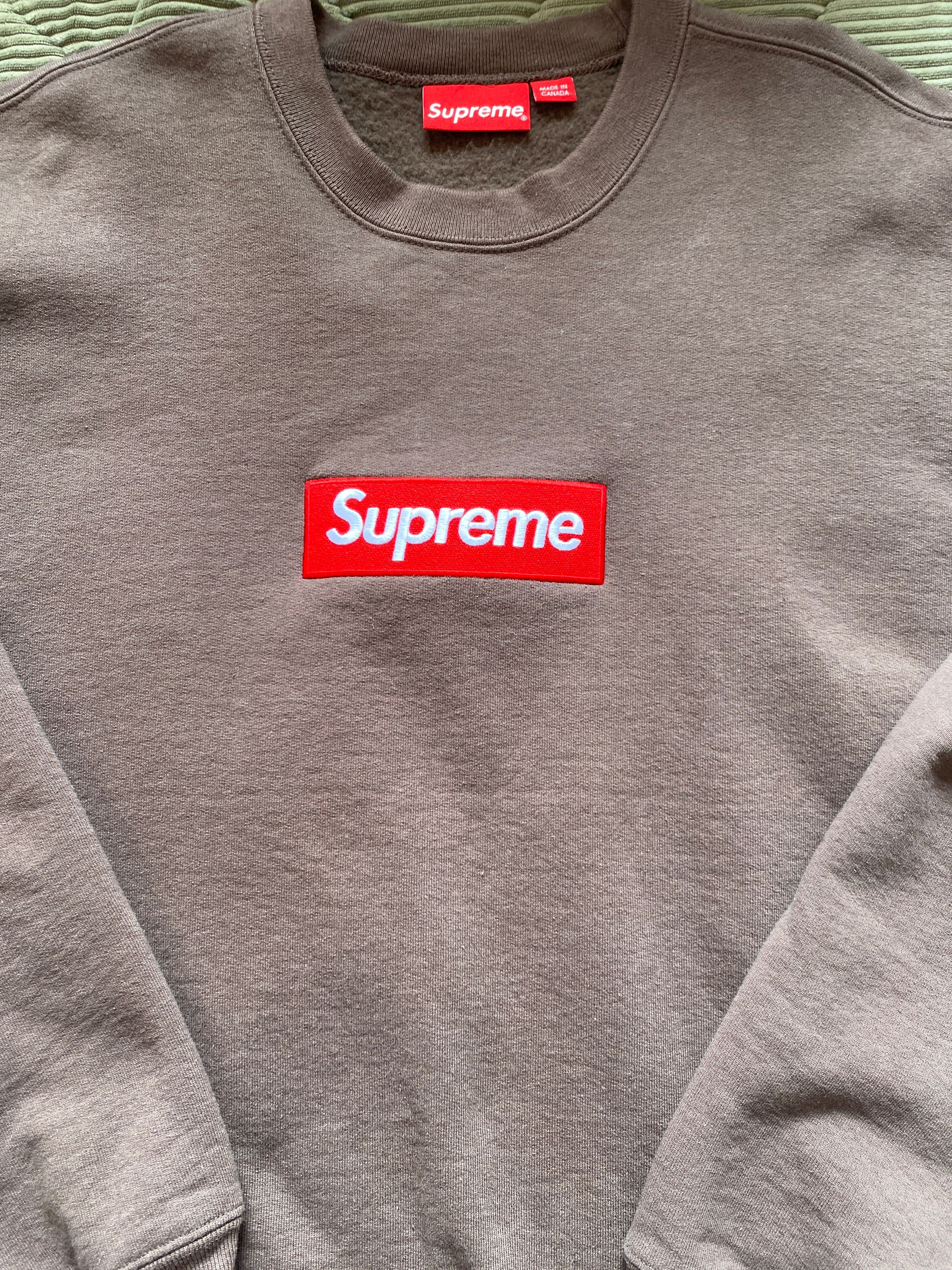 Supreme Box Logo Crewneck "Brown" (22FW)