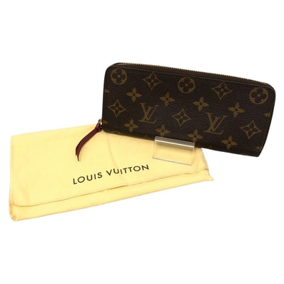 □□LOUIS VUITTON ルイヴィトン 長財布 モノグラム ポルトフォイユ・クレマンス M60742 フューシャ