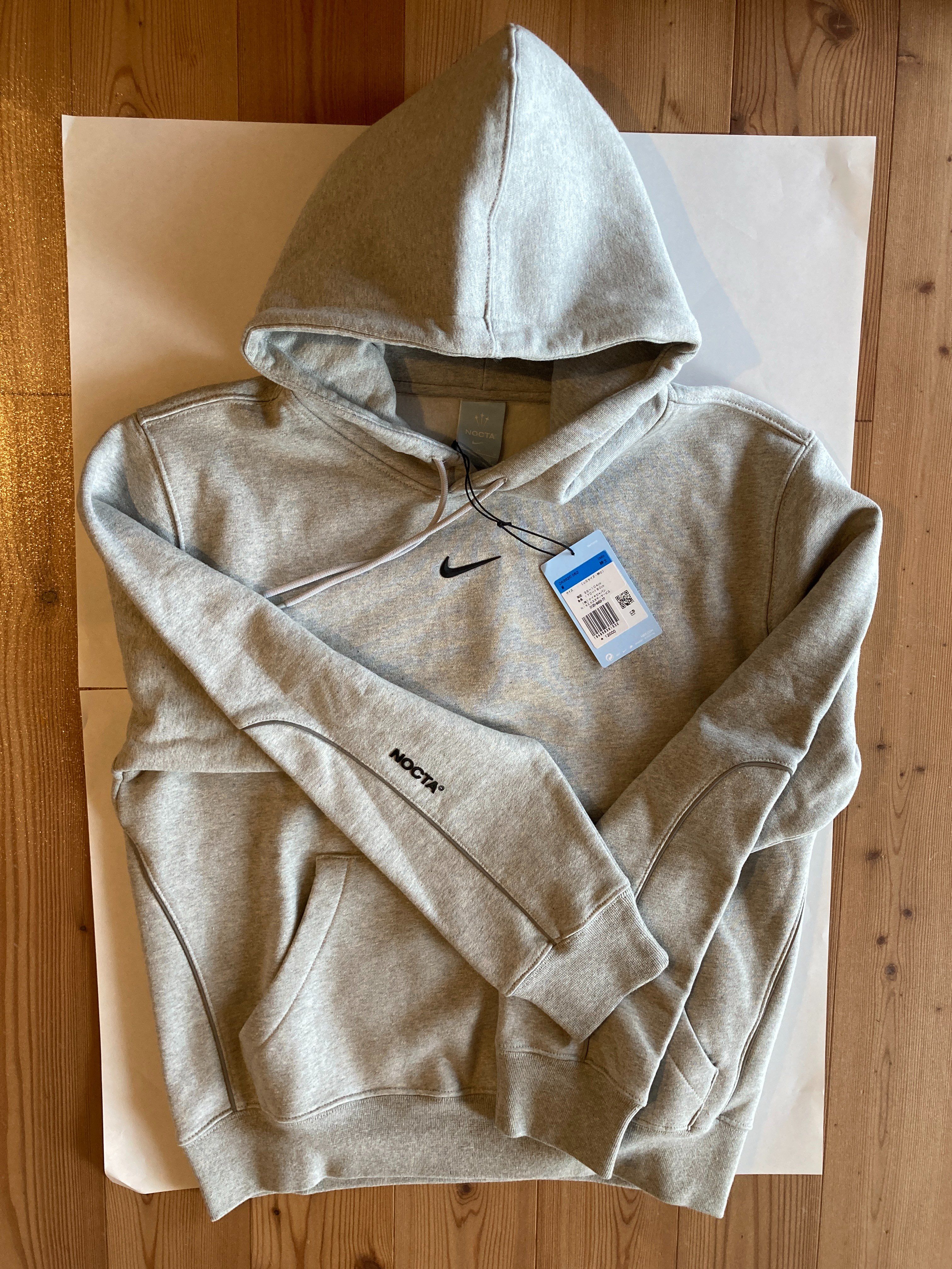 Nike x NOCTA Cardinal stock hooded sweatshirt "Grey"