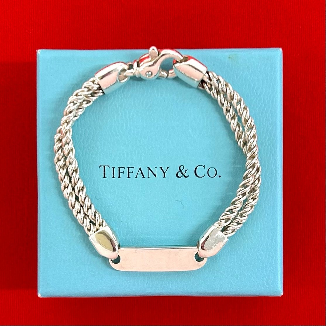 TIFFANY&Co. ティファニー ダブルロープ ID ブレスレット シルバー925 ブレスレット シルバー
 33781