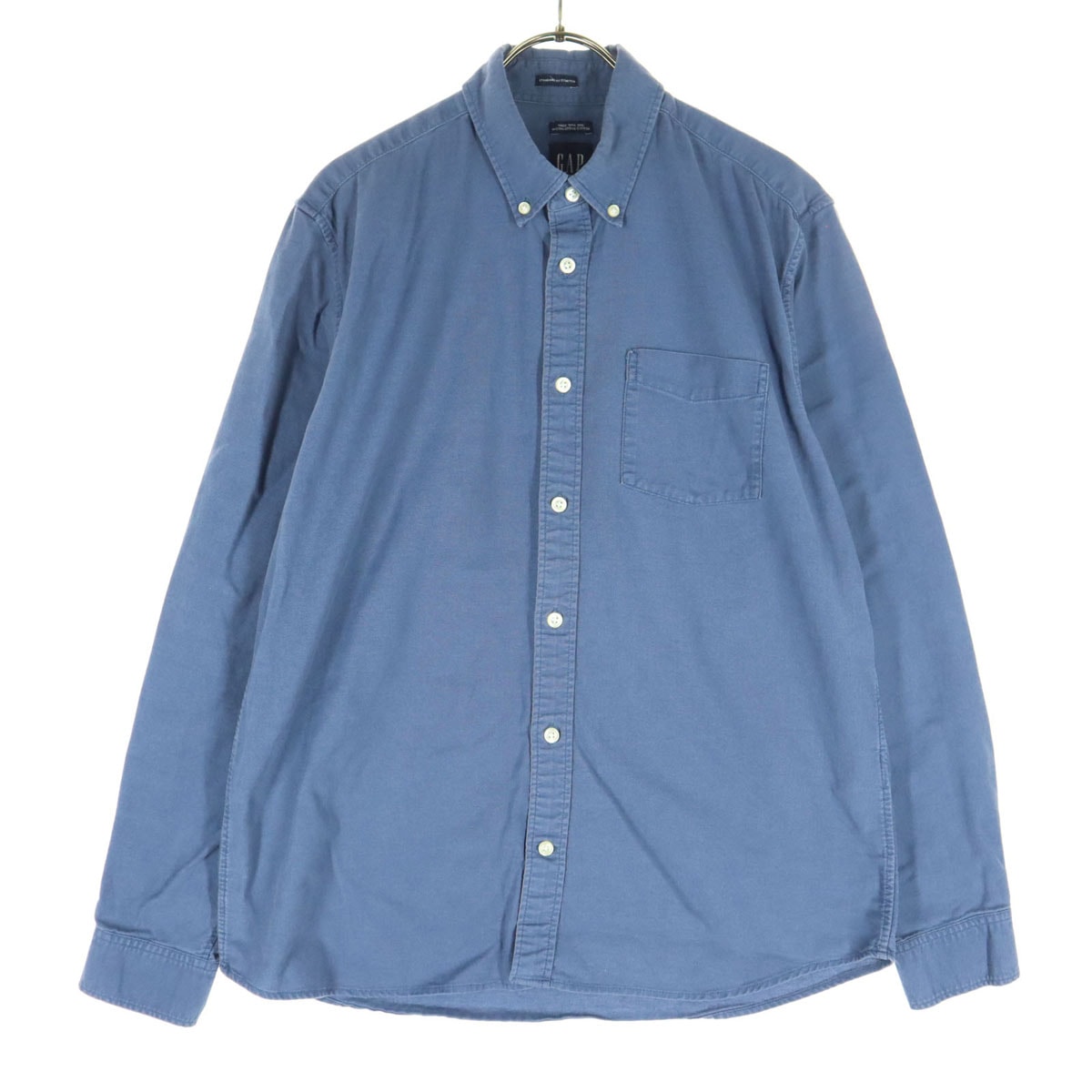 GAP ギャップ 長袖 ボタンダウンシャツ M ブルー