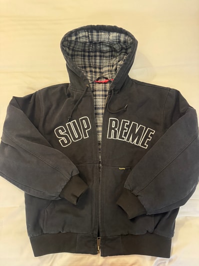 Supreme Reflective Arc Hooded Work Jacket Supreme Reflective Arc Hooded Work Jacket