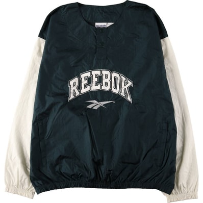 古着 90年代 リーボック Reebok ヘンリーネック リップストップ ナイロンプルオーバー メンズXL相当 ヴィンテージ/eaa592218