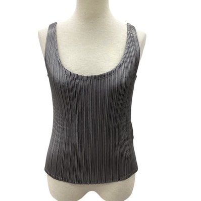 ISSEY MIYAKE イッセイミヤケ プリーツ ノースリーブカットソー SIZE 2 IM42FJ296 グレー
