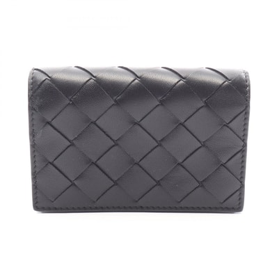ボッテガヴェネタ BOTTEGA VENETA イントレチャート カードケース アクセサリー レザー レディース ブラック系 814091VCPP38425 【新品】