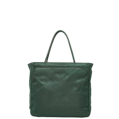 プラダ 三角ロゴプレート ハンドバッグ グリーン ナイロン レディース PRADA 【中古】