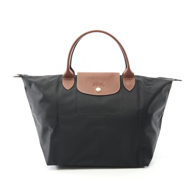 ロンシャン Longchamp ル プリアージュ オリジナル M トートバッグ バッグ キャンバス レザー レディース ブラック系 / ブラウン系 L1623089001 【新品】
