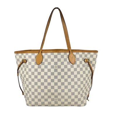 ルイ ヴィトン LOUIS VUITTON ハンドバッグ トートバッグ ダミエ アズール ネヴァーフルMM ダミエアズールキャンバス アイボリー ユニセックス N41361【中古】 z11293