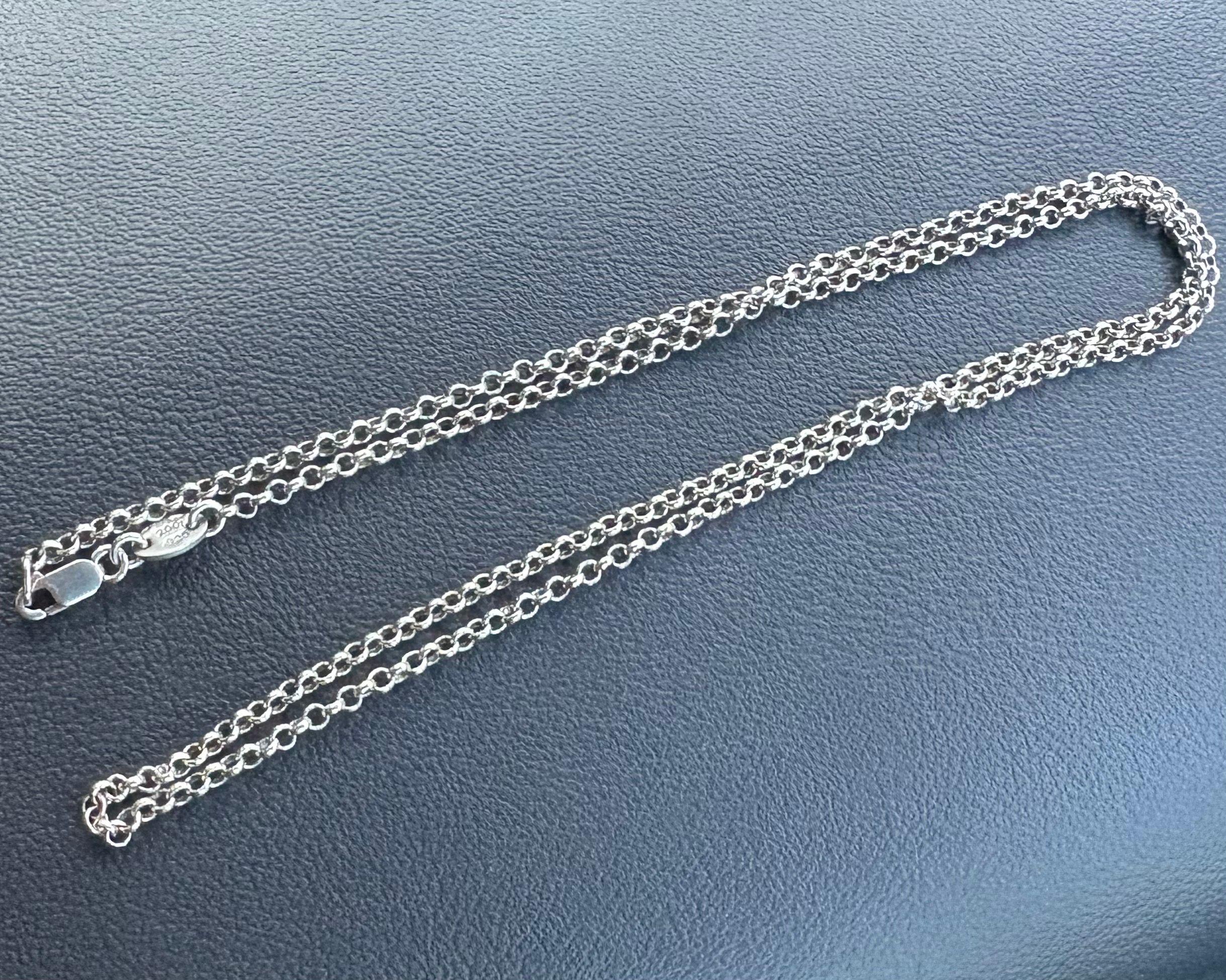 Chrome Hearts Roll Chain Necklace "Silver"