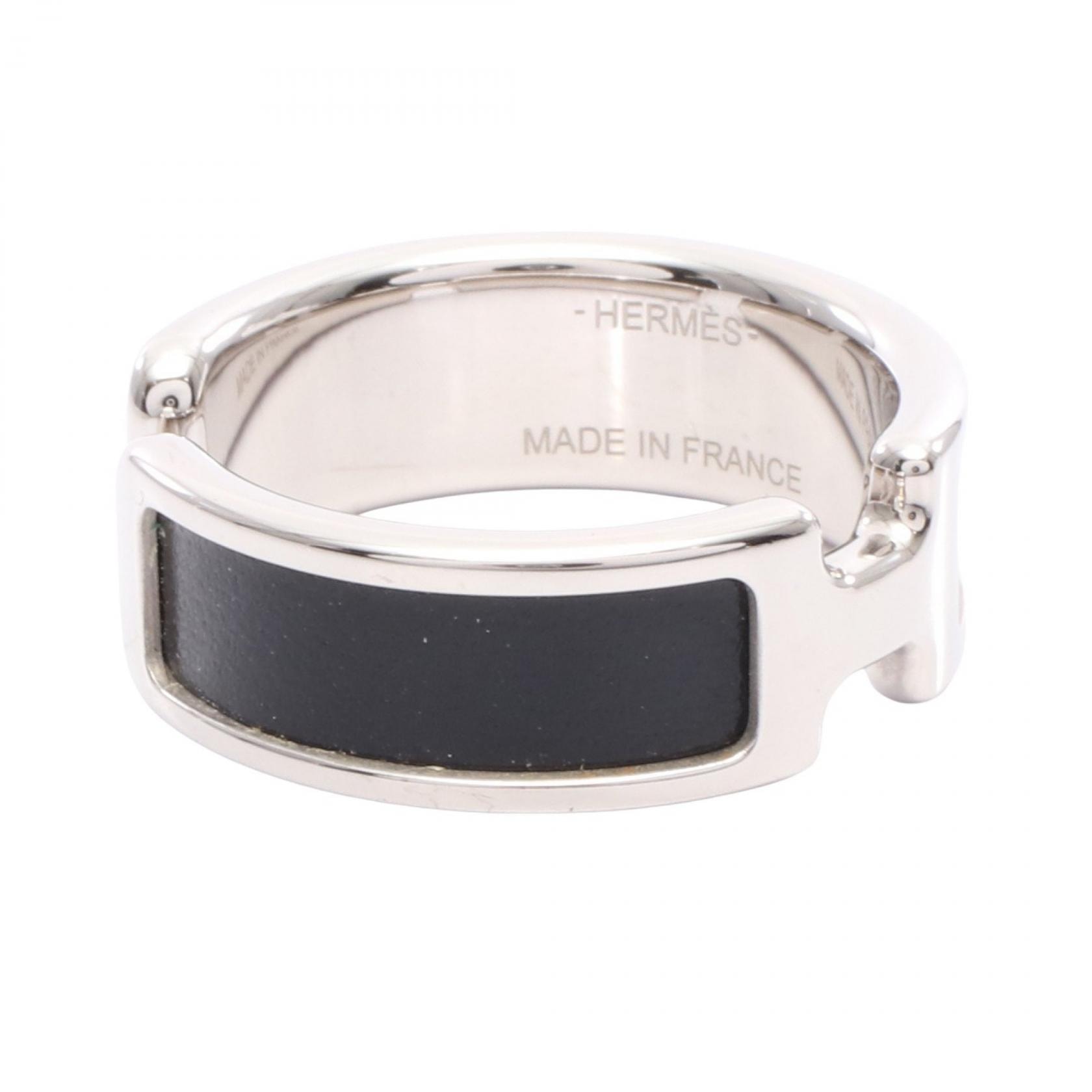 エルメス HERMES オランプGM アクセサリー ステンレススチール レザー レディース シルバー系 / ブラック系 【中古】