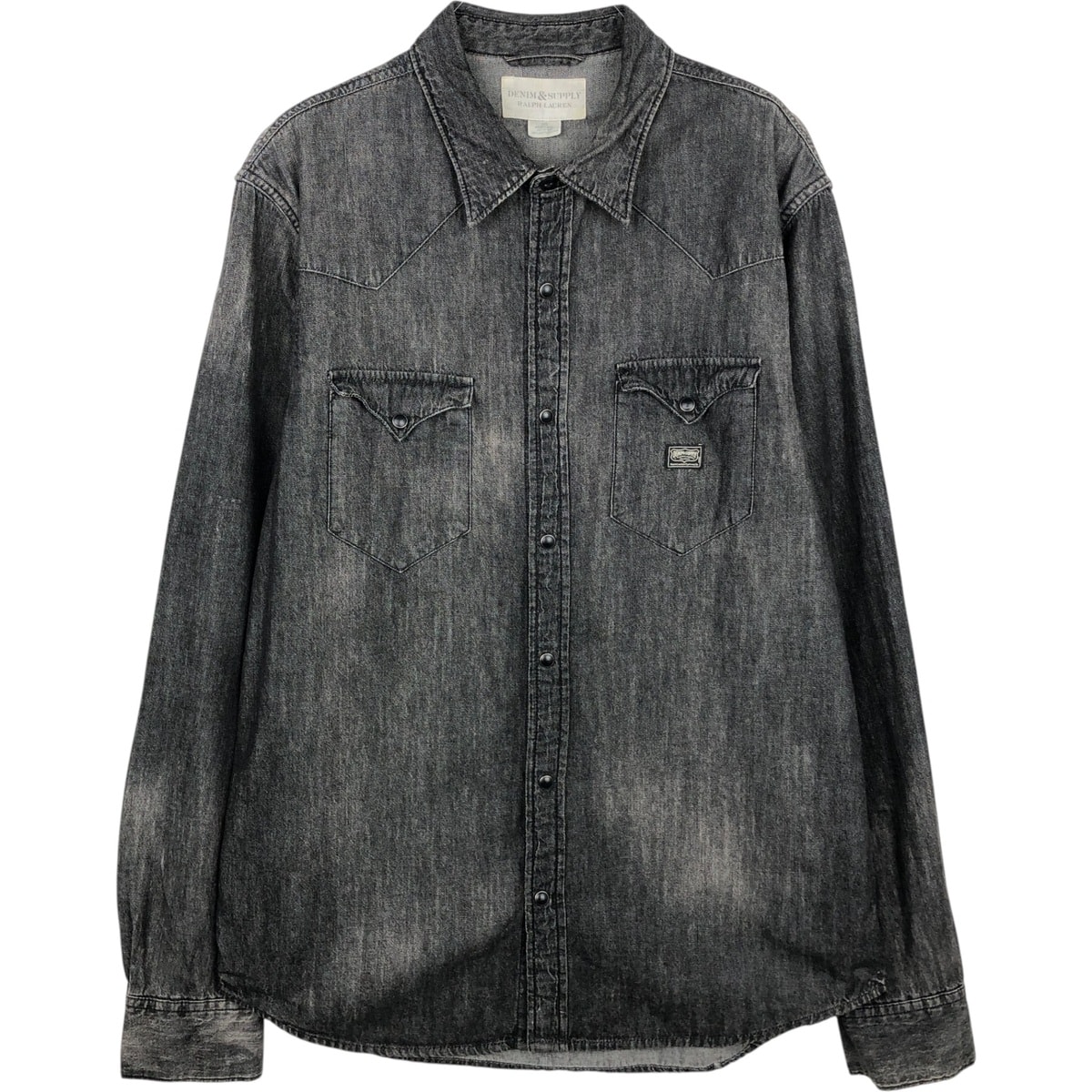 古着 ラルフローレン Ralph Lauren DENIM&SUPPLY デニム&サプライ 長袖 ウエスタンシャツ メンズL相当/eaa639987