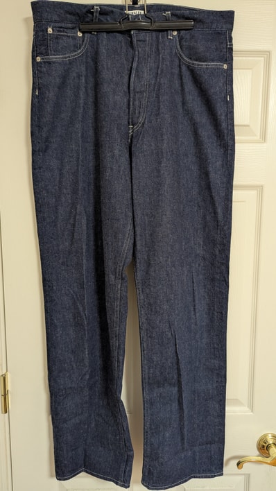 AURALEE Selvedge Light Denim Wide Pants "Indigo"