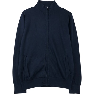 古着 90~00年代 エルエルビーン L.L.Bean カシミア混 コットンニットフルジップセーター メンズM相当 ヴィンテージ/eaa618836