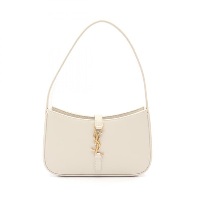 サンローランパリ SAINT LAURENT PARIS ミニ ホーボー LE 5 A 7 ハンドバッグ バッグ レザー レディース アイボリー系 710318 【中古】