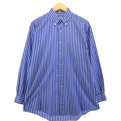 古着 ブルックスブラザーズ Brooks Brothers Est.1818 RELAXED FIT 長袖 ボタンダウンストライプシャツ メンズM相当/eaa558738