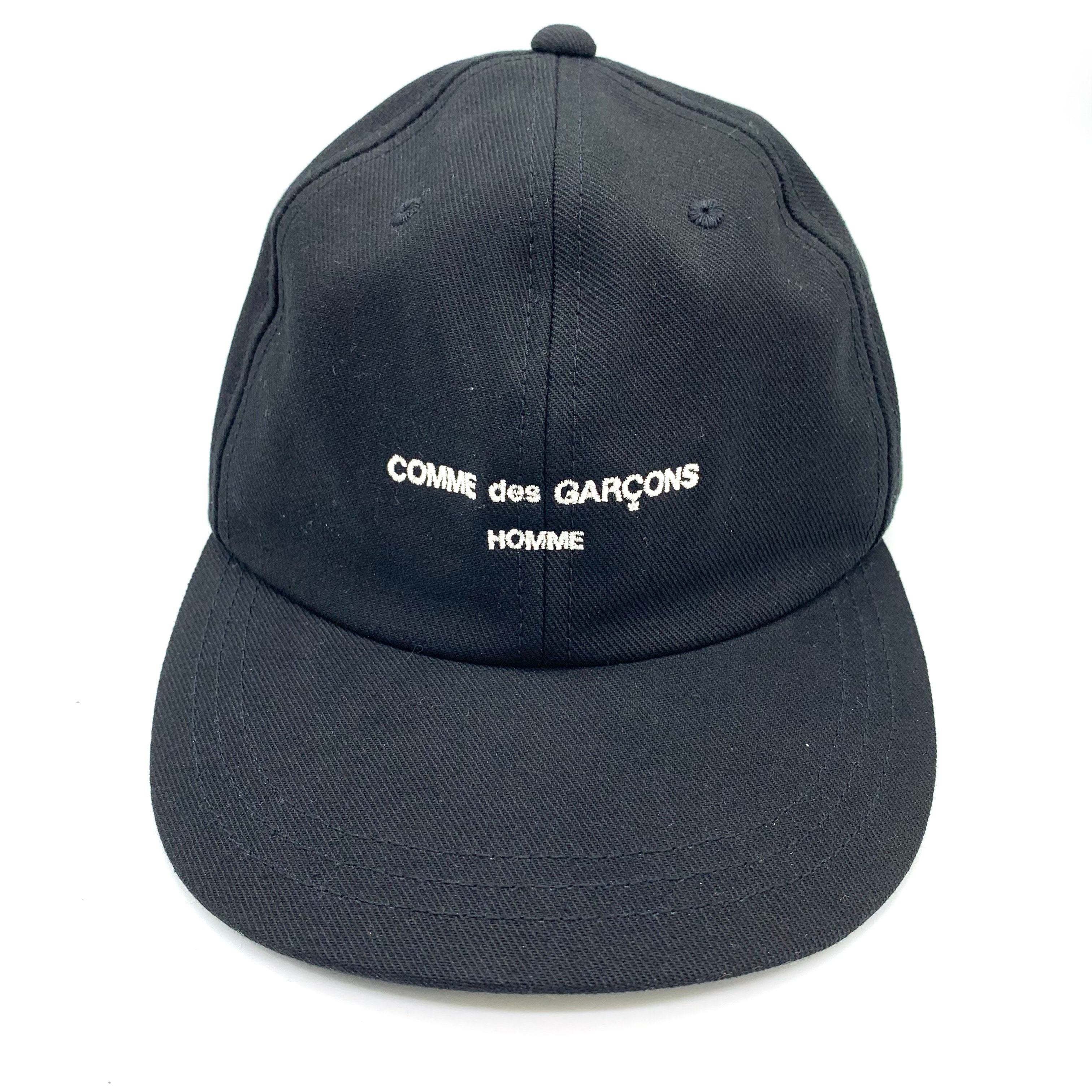 COMME des GARCONS HOMME Logo Cap Black