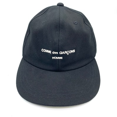 COMME des GARCONS HOMME Logo Cap Black