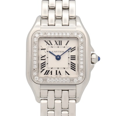 カルティエ CARTIER パンテール ドゥ カルティエ SM 腕時計 時計 ステンレススチール ダイヤモンド レディース シルバー系 W4PN0016 【中古】