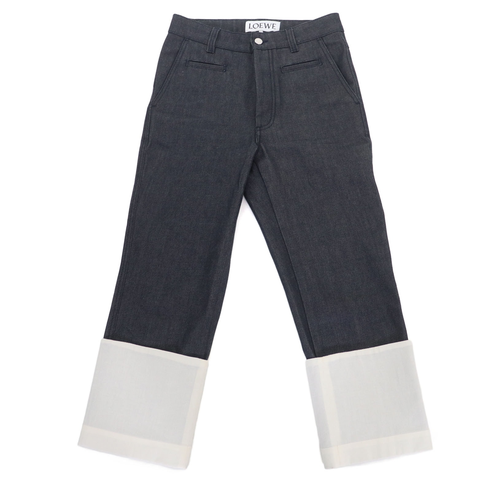 極美品 ロエベ
 デニムパンツ インディゴブルー レディース 34 S2292112IB