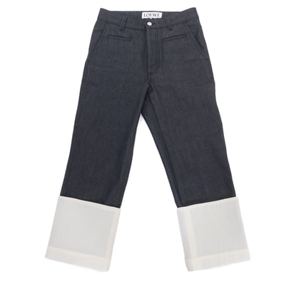 極美品 ロエベ
デニムパンツ インディゴブルー レディース 34 S2292112IB