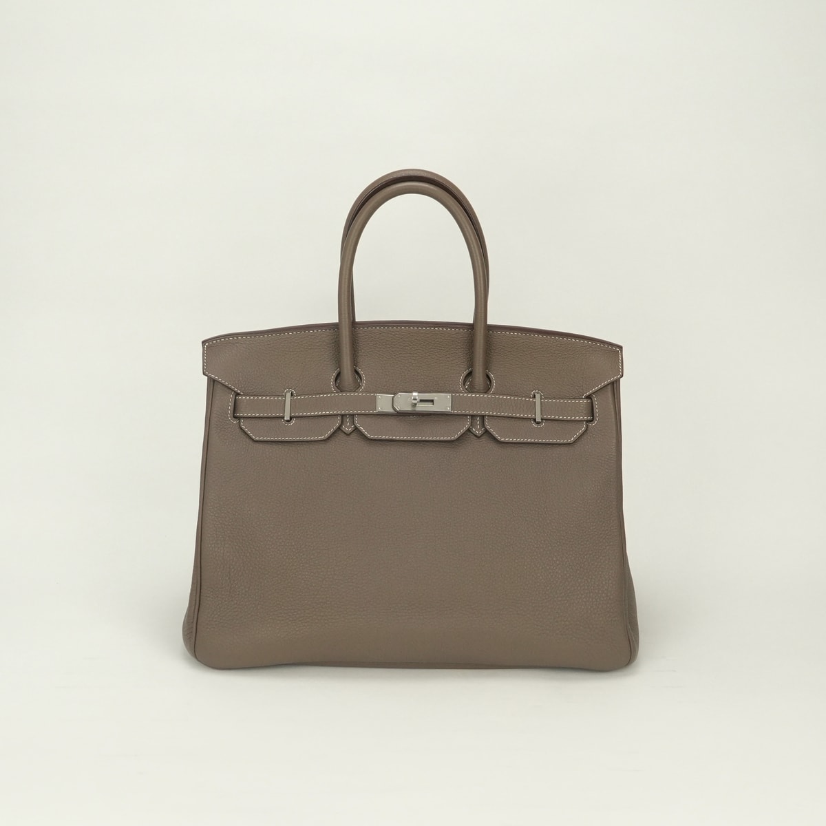 エルメス HERMES バーキン35 バーキン 35 バッグ トートバッグ トゴ エトゥープ Etoupe グレー Gray シルバー金具 ハンドバッグ