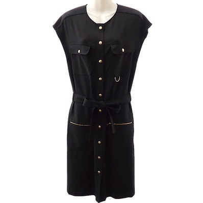 セリーヌ アーミードレス ワンピース ブラック #34【中古】【Aランク】