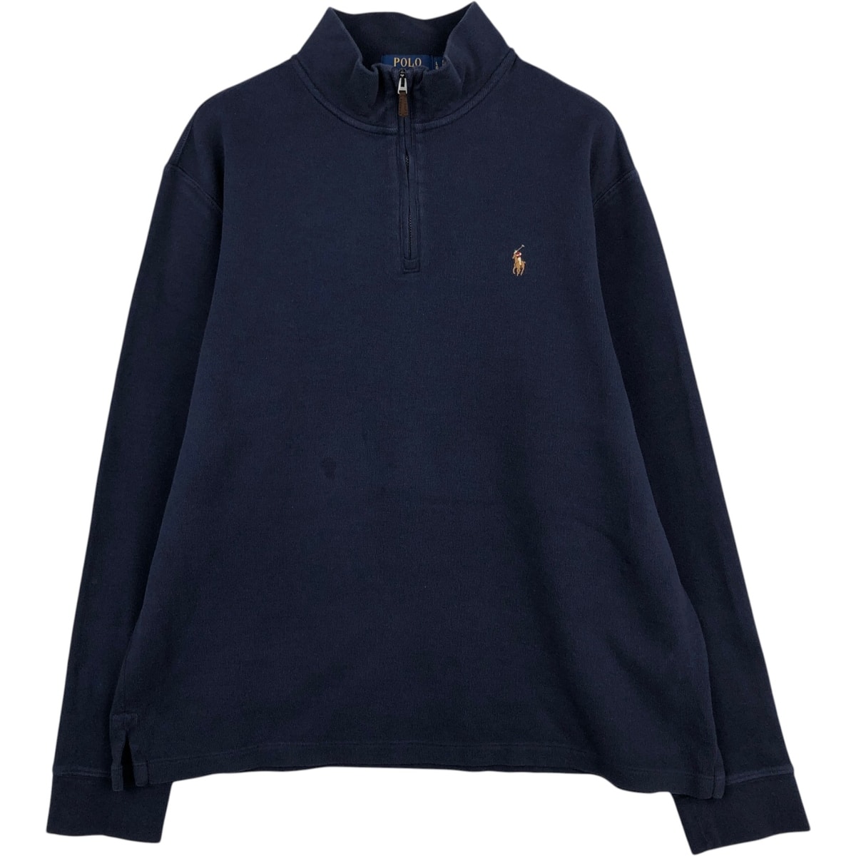 古着 ラルフローレン Ralph Lauren POLO RALPH LAUREN ESTATE RIB ハーフジップスウェットシャツ トレーナー メンズL相当/eaa647558