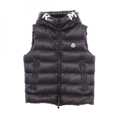 モンクレール MONCLER MONTREUIL フード付き ダウンベスト 衣料品 アウター ナイロン レディース ブラック系 G20911A00018 53048 【中古】