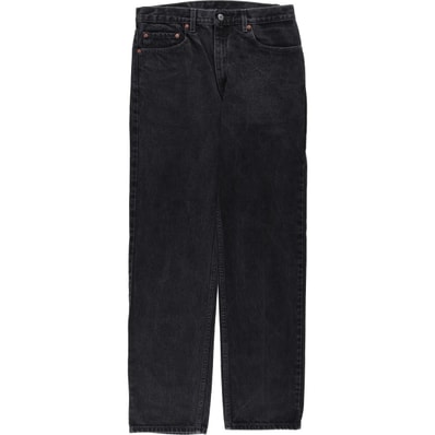 古着 90年代 リーバイス Levi's 505-0260 REGULAR FIT STRAIGHT LEG ブラックデニム テーパードデニムパンツ メンズw33相当 ヴィンテージ/eaa633256