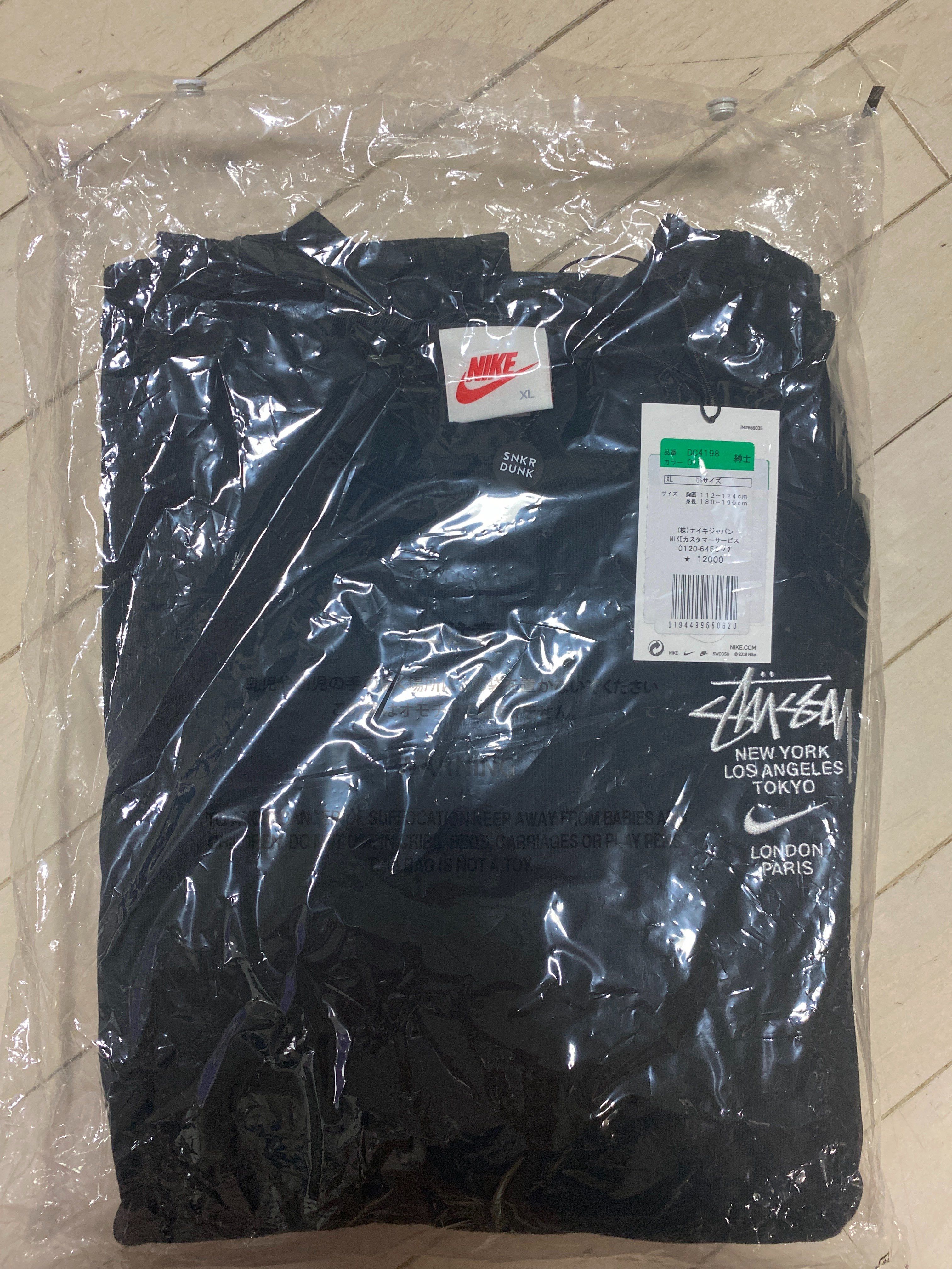 Nike x Stussy International Crewneck Sweatshirt (US Size) "Black" DC4198-010