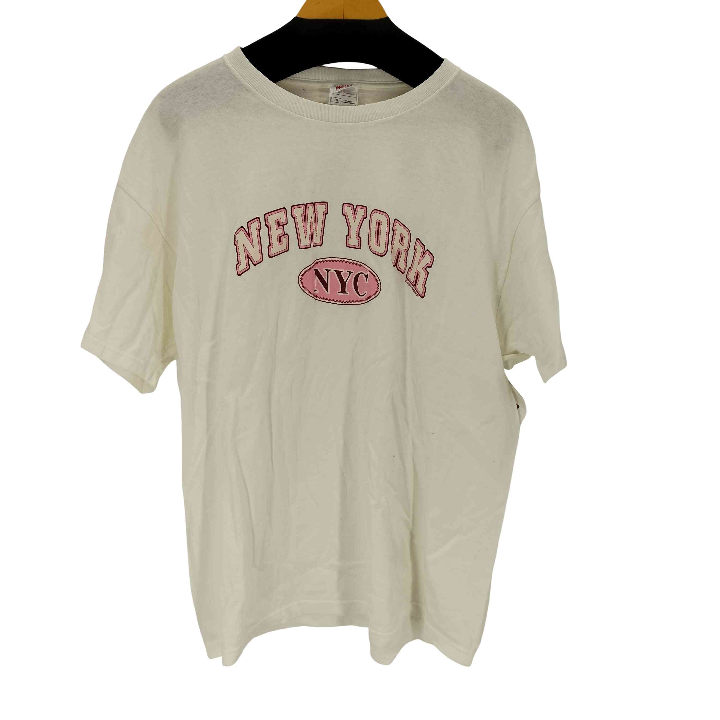 プリントクルーネックTシャツ【1141348838258】