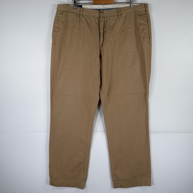 古着 ポロ・ラルフローレン POLO RALPH LAUREN チノパンツ ポロチノ ワンポイント スラックス 大きいサイズ w40 L32 ベージュ メンズ