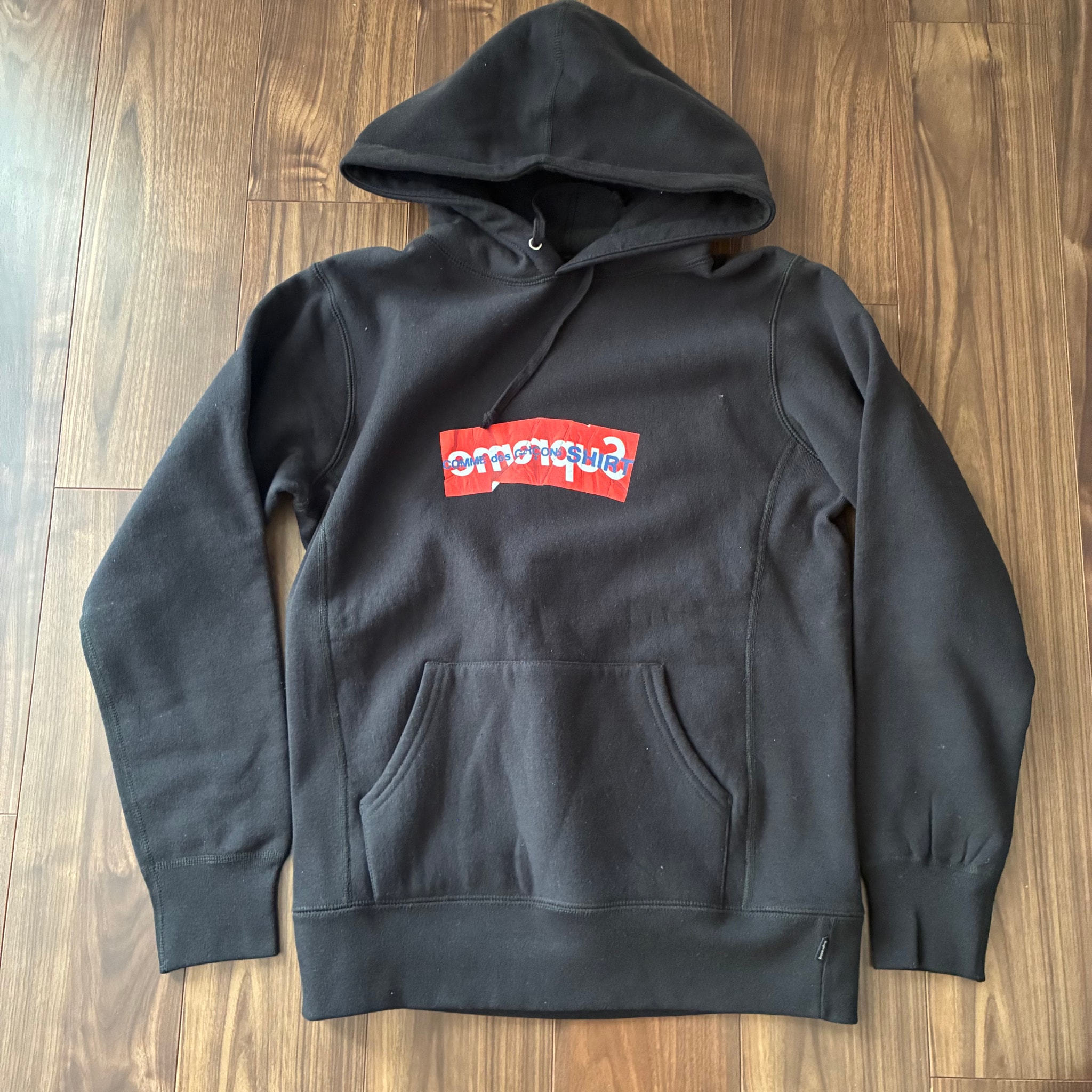 Supreme x COMME des GARCONS SHIRT Box Logo Hooded Sweatshirt "Black"