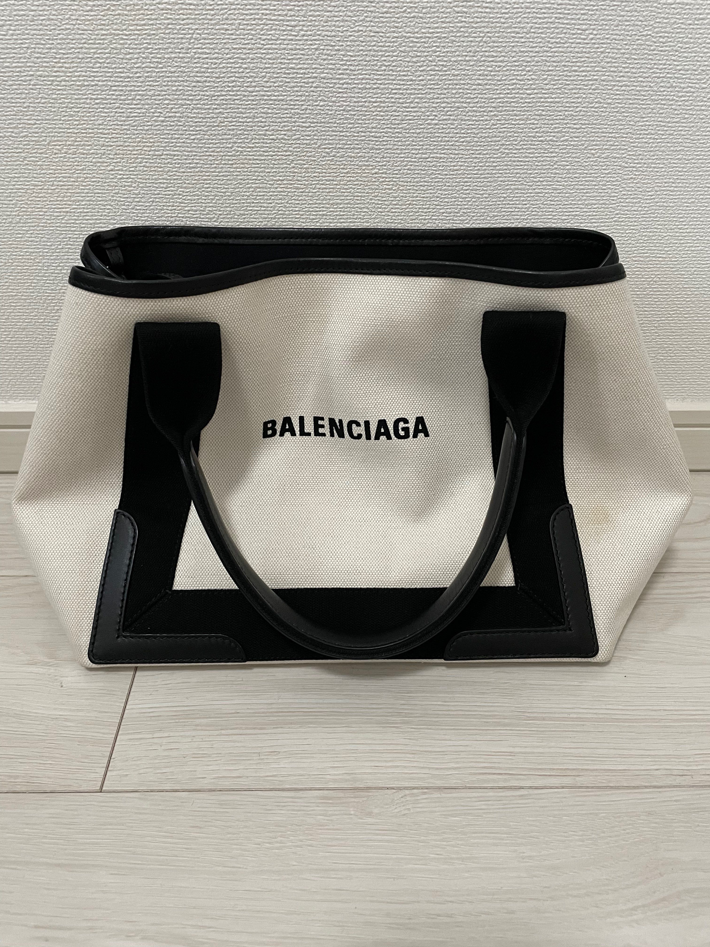 BALENCIAGA Women's Navy Small Cabas "Black"