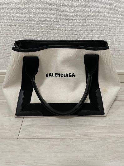BALENCIAGA Women's Navy Small Cabas "Black"