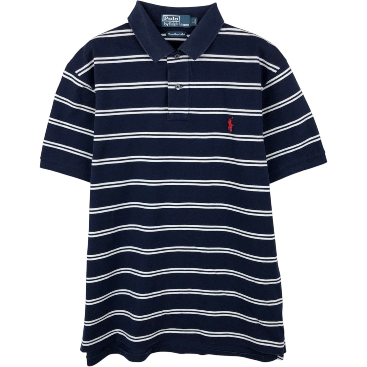 古着 ラルフローレン Ralph Lauren POLO by Ralph Lauren SLIM FIT 半袖 ボーダー ポロシャツ メンズL相当/eaa657049