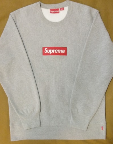 Supreme Box Logo Crewneck "Grey" (15FW)