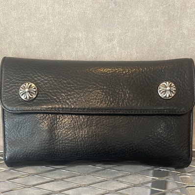 Chrome Hearts Wave Wallet Leather "Black"