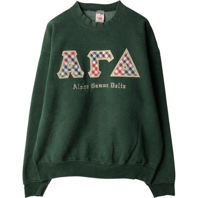 古着 90年代 フルーツオブザルーム FRUIT OF THE LOOM SUPER COTTON カレッジスウェットシャツ トレーナー USA製 メンズXL相当 ヴィンテージ/eaa600411