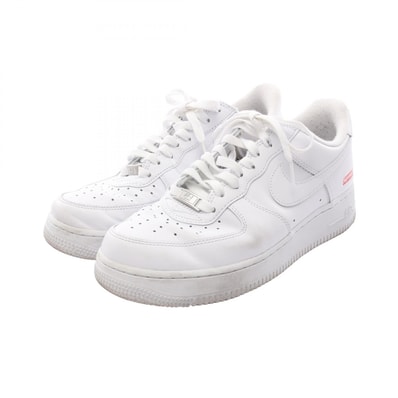ナイキ NIKE NIKE × Supreme AIR FORCE 1 LOW スニーカー 靴 レザー メンズ ホワイト系 CU9225 【中古】